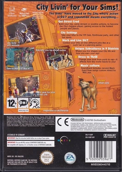 The Urbz Sims in the City - GameCube (B Grade) (Genbrug)